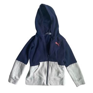 Puma Navy Blue and White Children’s Hoodie